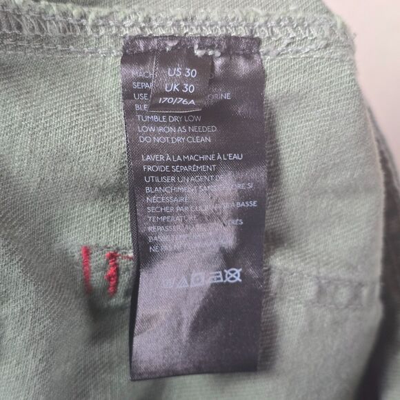 BDG Faded Green Acid Wash Denim Grunge Mom Jeans Womens Size 30 - Picture 11 of 16